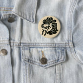 Badge Rond 5 Cm Héritage en Cuir (En situation)