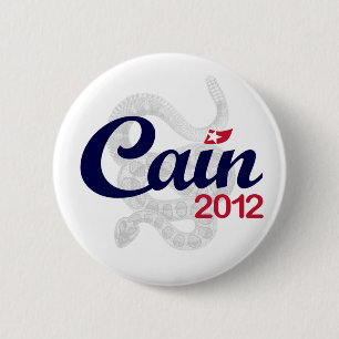Badge Rond 5 Cm Herman Caïn pour le président 2012 "esprit DTOM"