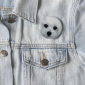 Badge Rond 5 Cm Hermes le maltais (En situation)