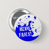 Badge Rond 5 Cm herofails bleus (Devant & derrière)