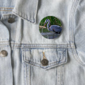 Badge Rond 5 Cm Heron Splash (En situation)