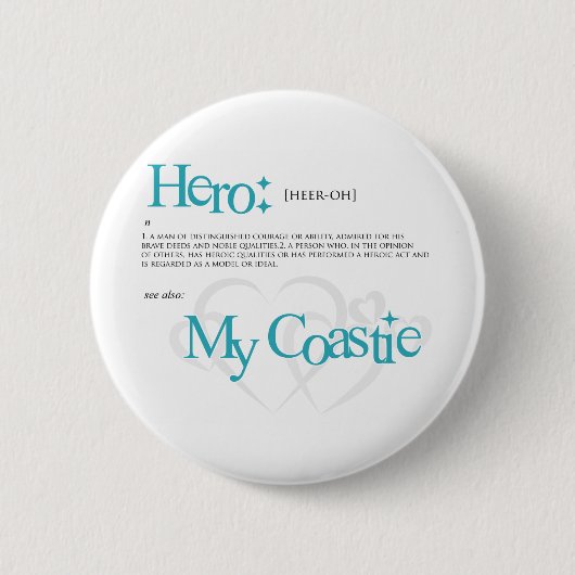 Badge Rond 5 Cm Héros (Devant)
