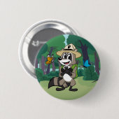Badge Rond 5 Cm Héros de papillon de Rick | de garde forestière - (Devant & derrière)
