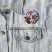 Badge Rond 5 Cm Hetalia GenderBend- femItaly (En situation)