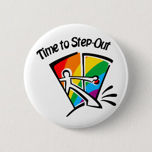Badge Rond 5 Cm Heure de faire un pas