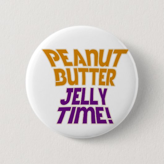 Badge Rond 5 Cm Heure de gelée de beurre d'arachide (Devant)