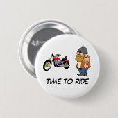 Badge Rond 5 Cm Heure de monter (Devant & derrière)