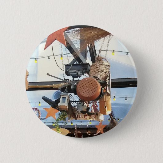 Badge Rond 5 Cm Heure d'hiver (Devant)