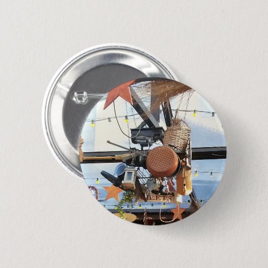 Badge Rond 5 Cm Heure d'hiver (Devant & derrière)