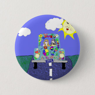 Badge Rond 5 Cm Heureusement pour toujours