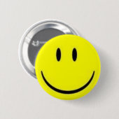 Badge Rond 5 Cm Heureux (Devant & derrière)