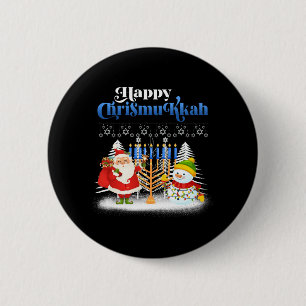Badge Rond 5 Cm Heureux Chrismukkah Funny Hanoukka Christmas Jewis