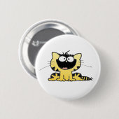 Badge Rond 5 Cm Heureux-Kitty (Devant & derrière)