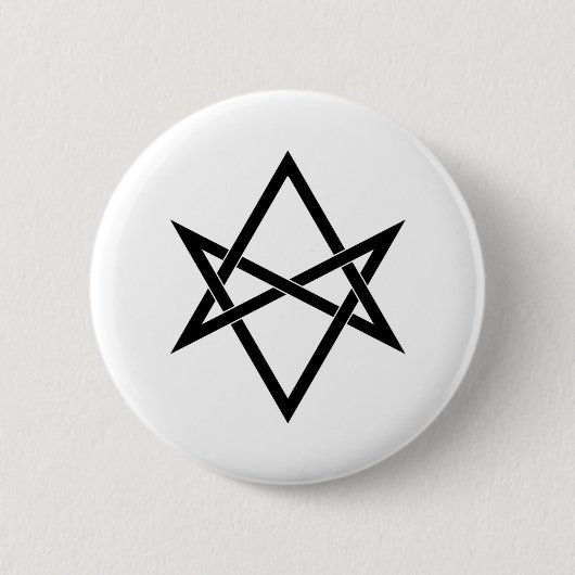 Badge Rond 5 Cm Hexagram unicursale entrelacé (Devant)