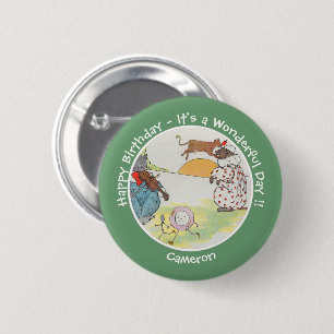 Badge Rond 5 Cm Hey Diddle Diddle Collection de fête d'anniversair