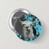 Badge Rond 5 Cm hi-fi llama. (Devant & derrière)