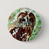 BADGE ROND 5 CM HIBOU (Devant)