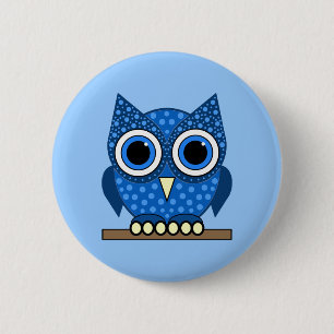 Badge Rond 5 Cm hibou