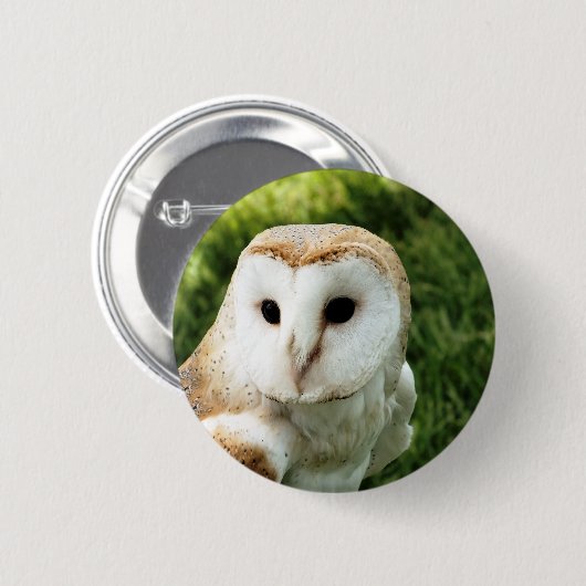 BADGE ROND 5 CM HIBOU (Devant & derrière)