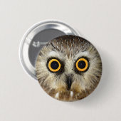 Badge Rond 5 Cm hibou (Devant & derrière)