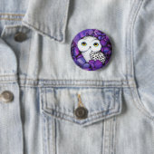 Badge Rond 5 Cm Hibou de Milou (En situation)