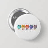 Badge Rond 5 Cm Hibou de nous (Devant & derrière)