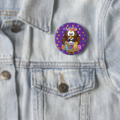 Badge Rond 5 Cm hibou wahine (En situation)