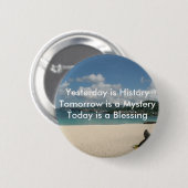 Badge Rond 5 Cm Hier est histoire (Devant & derrière)