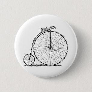 Badge Rond 5 Cm high wheeler bicycle penny farthing