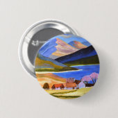 Badge Rond 5 Cm Highlands écossais 2 (Devant & derrière)
