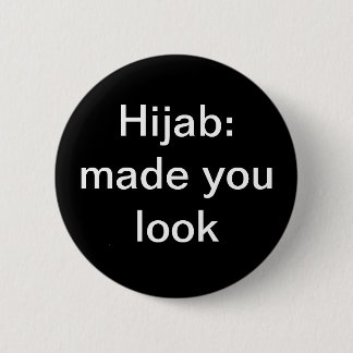 Badge Rond 5 Cm Hijab : Bouton "Fabriqué"