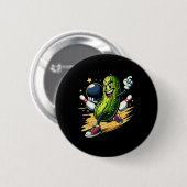 Badge Rond 5 Cm Hilarious Bowling Pickle (Devant & derrière)