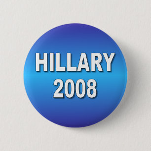 Badge Rond 5 Cm Hillary 2008