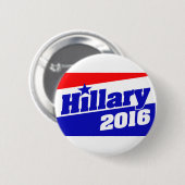 Badge Rond 5 Cm Hillary 2016 (Devant & derrière)