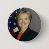 Badge Rond 5 Cm Hillary Clinton (Devant)