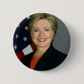 Badge Rond 5 Cm hillary clinton (Devant)