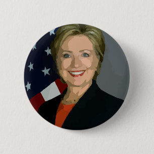 Badge Rond 5 Cm hillary clinton