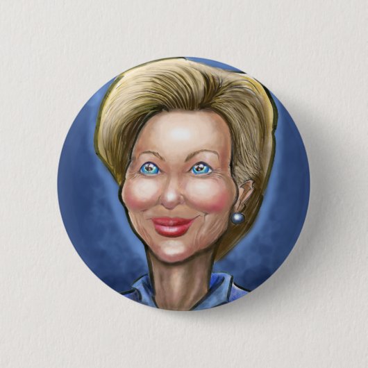 Badge Rond 5 Cm Hillary Clinton (Devant)