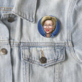 Badge Rond 5 Cm Hillary Clinton (En situation)