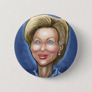 Badge Rond 5 Cm Hillary Clinton