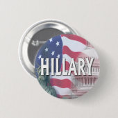 Badge Rond 5 Cm Hillary Clinton (Devant & derrière)