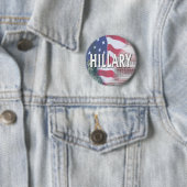 Badge Rond 5 Cm Hillary Clinton (En situation)