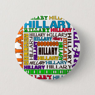 Badge Rond 5 Cm Hillary Clinton