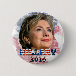 Badge Rond 5 Cm Hillary Clinton 2016