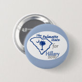 Badge Rond 5 Cm Hillary Clinton 2016 (Devant & derrière)