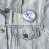 Badge Rond 5 Cm Hillary Clinton 2016 (En situation)