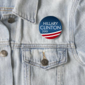 Badge Rond 5 Cm Hillary Clinton 2016 Design Swoop moderne (En situation)