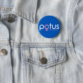 Badge Rond 5 Cm Hillary Clinton 2016 - #iamwither de POTUS (En situation)