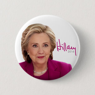 Badge Rond 5 Cm Hillary Clinton 2016 pour le président - signatur
