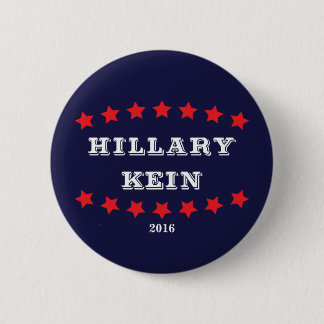 Badge Rond 5 Cm Hillary Clinton et Tim Kaine Bouton bleu 2016